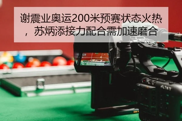 谢震业奥运200米预赛状态火热，苏炳添接力配合需加速磨合